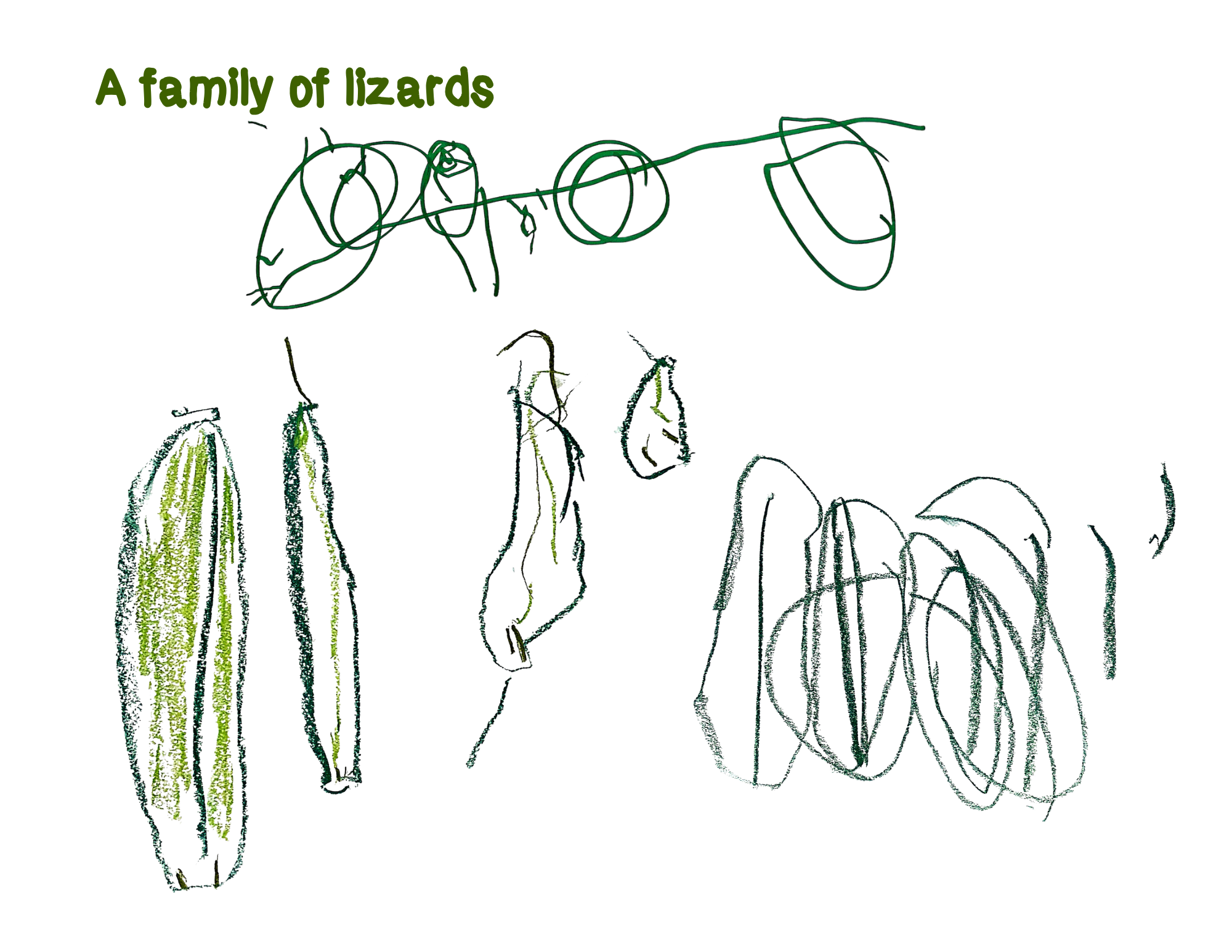 A Family of Lizards by Christopher Royer