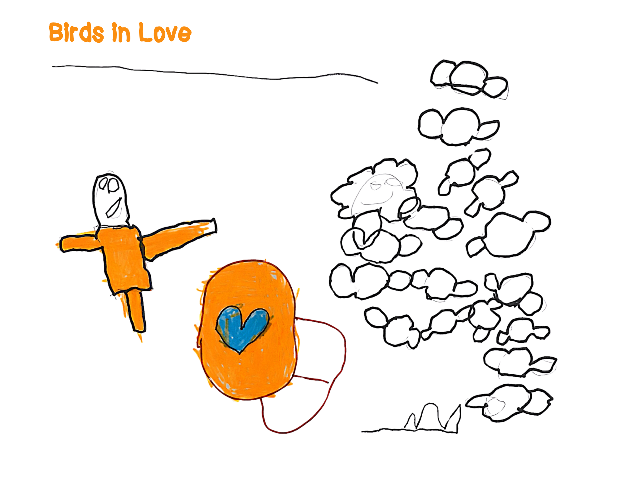 Birds in Love by Jake Mendes