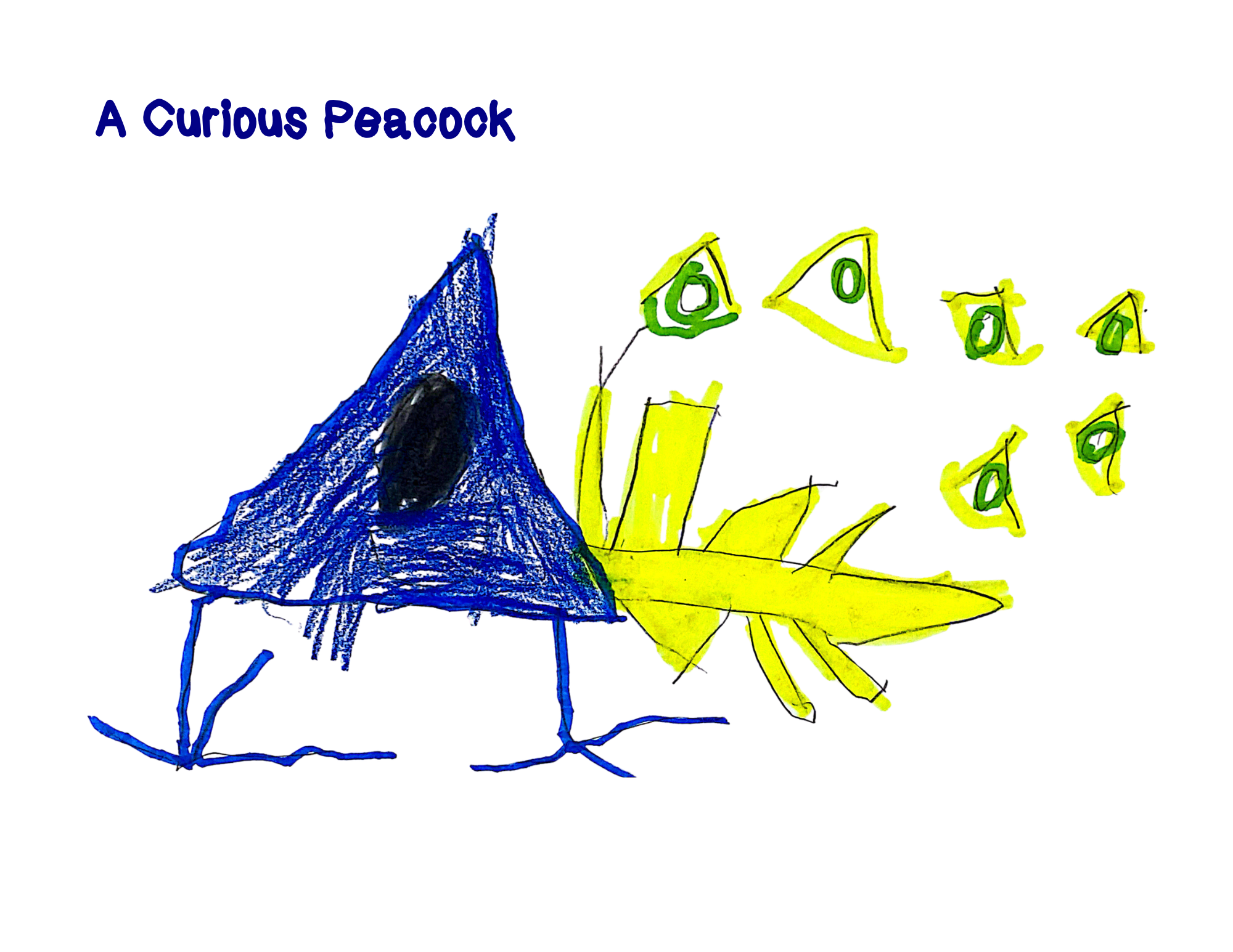 A Curious Peacock by Joaquim Brasil